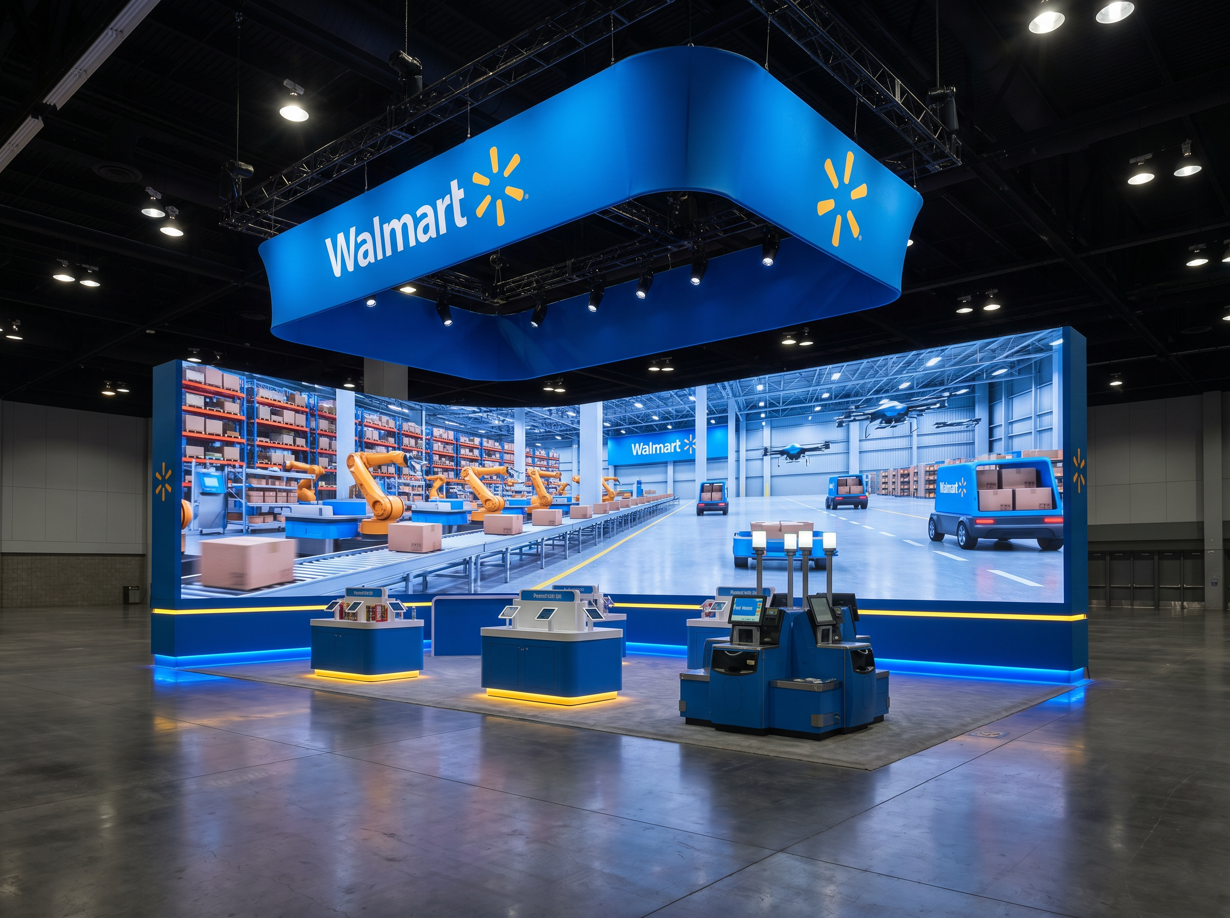 20x20 LED Trade Show Exhibit for Paris Air Show in Dallas