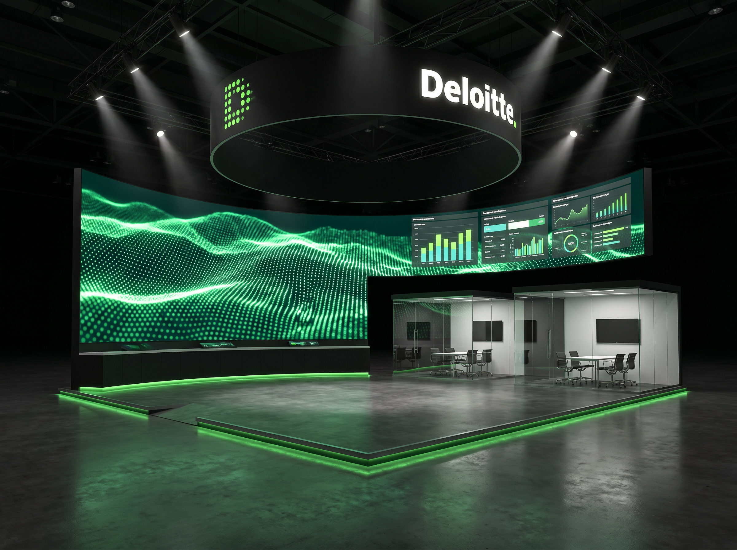 Medtrade 30x30 LED Backwall Exhibit – Technology Companies