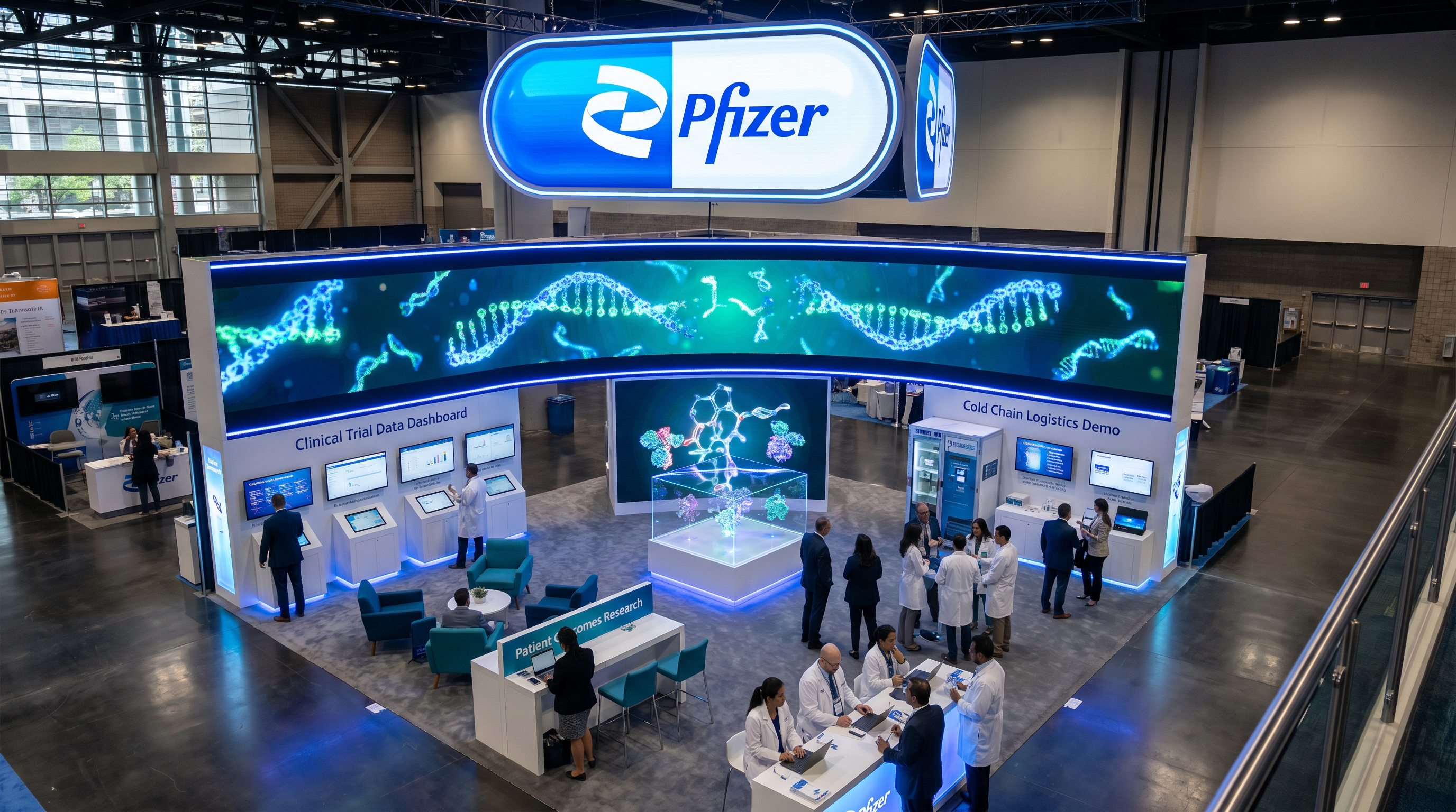 AACR 30x30 LED Panel Exhibit – Biotech Firms