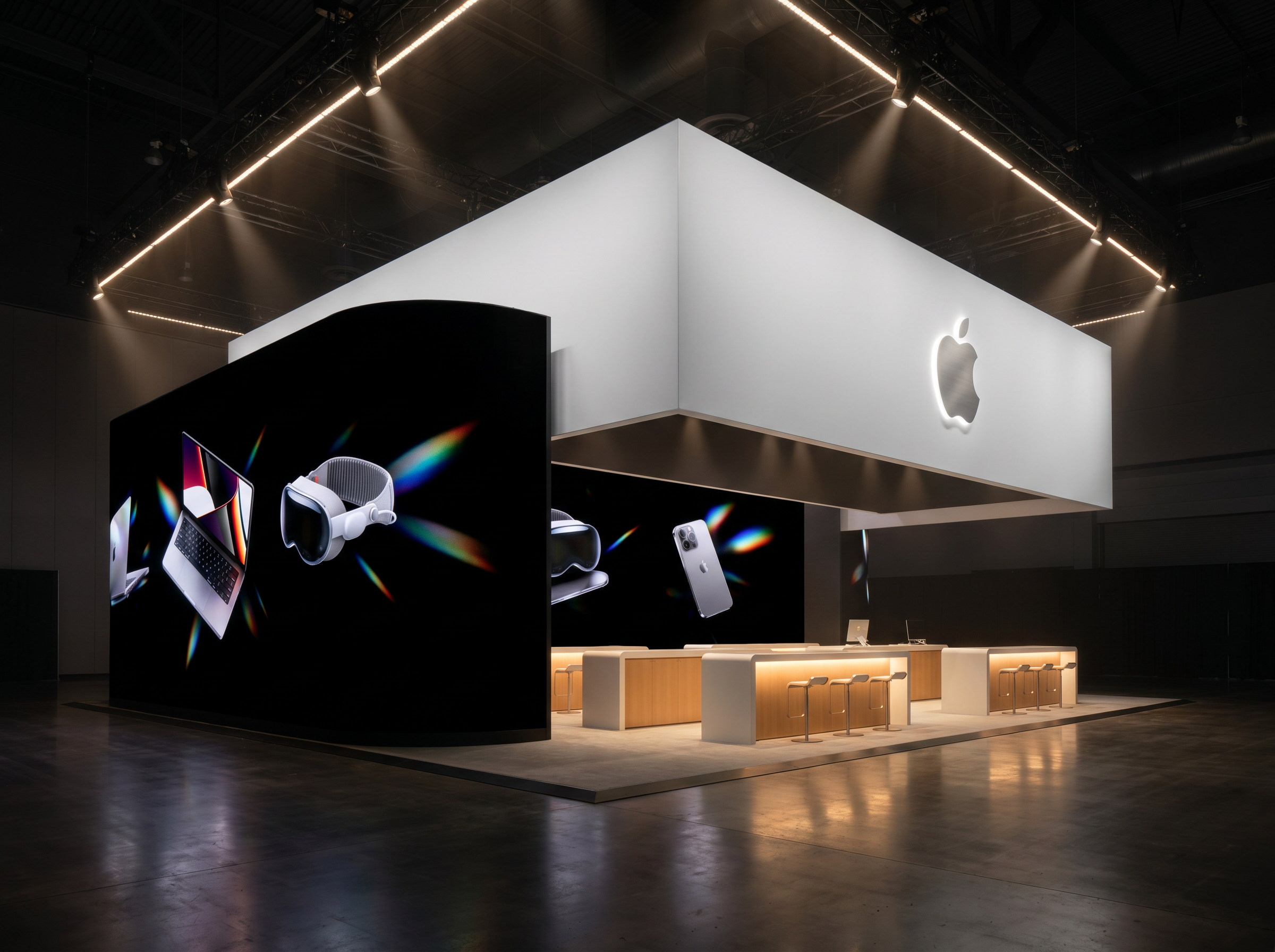 Black Hat 30x30 LED Video Wall Exhibit – Technology Companies