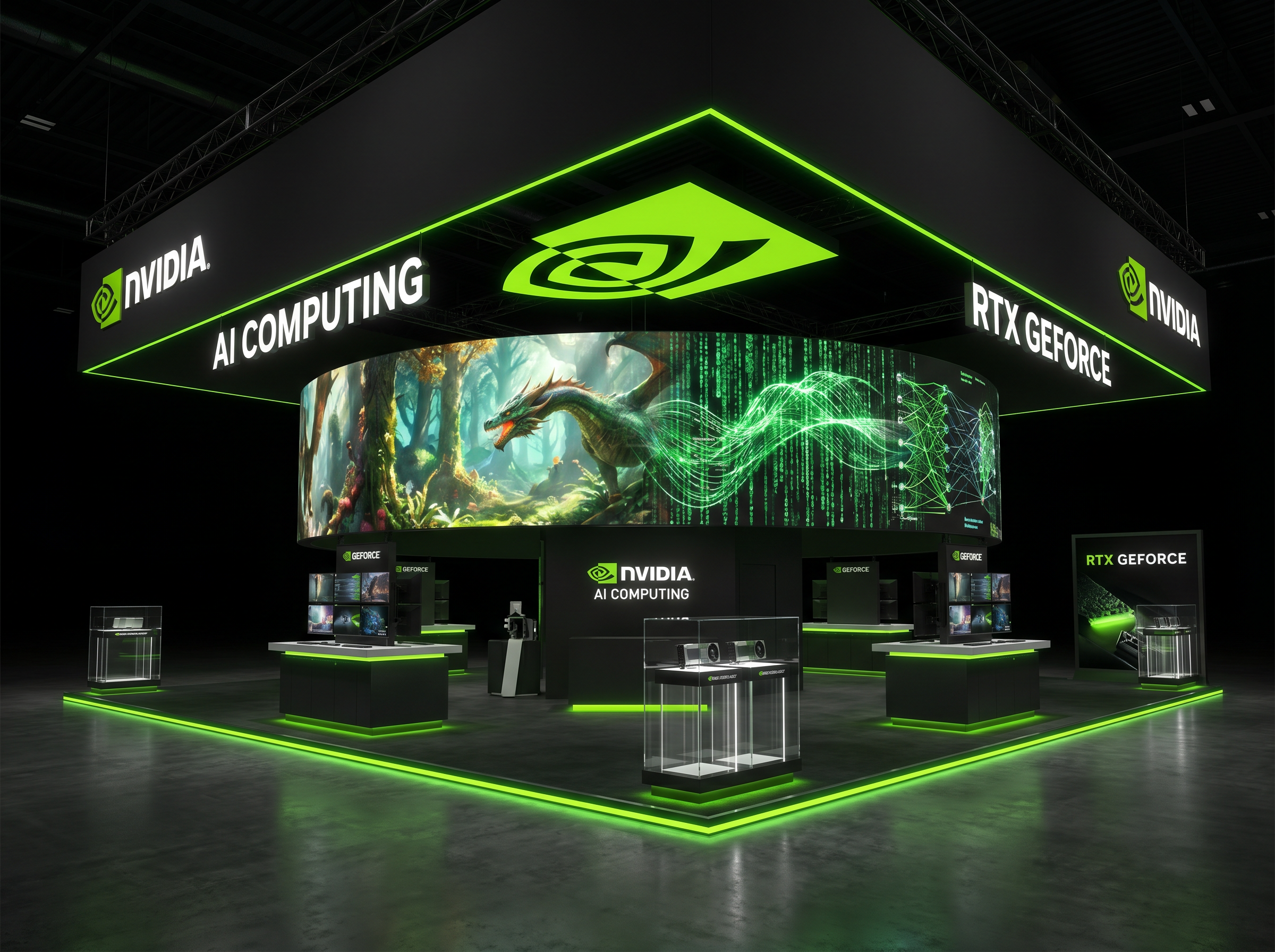 InfoComm LED Screen Exhibit – 40x40 Technology Companies